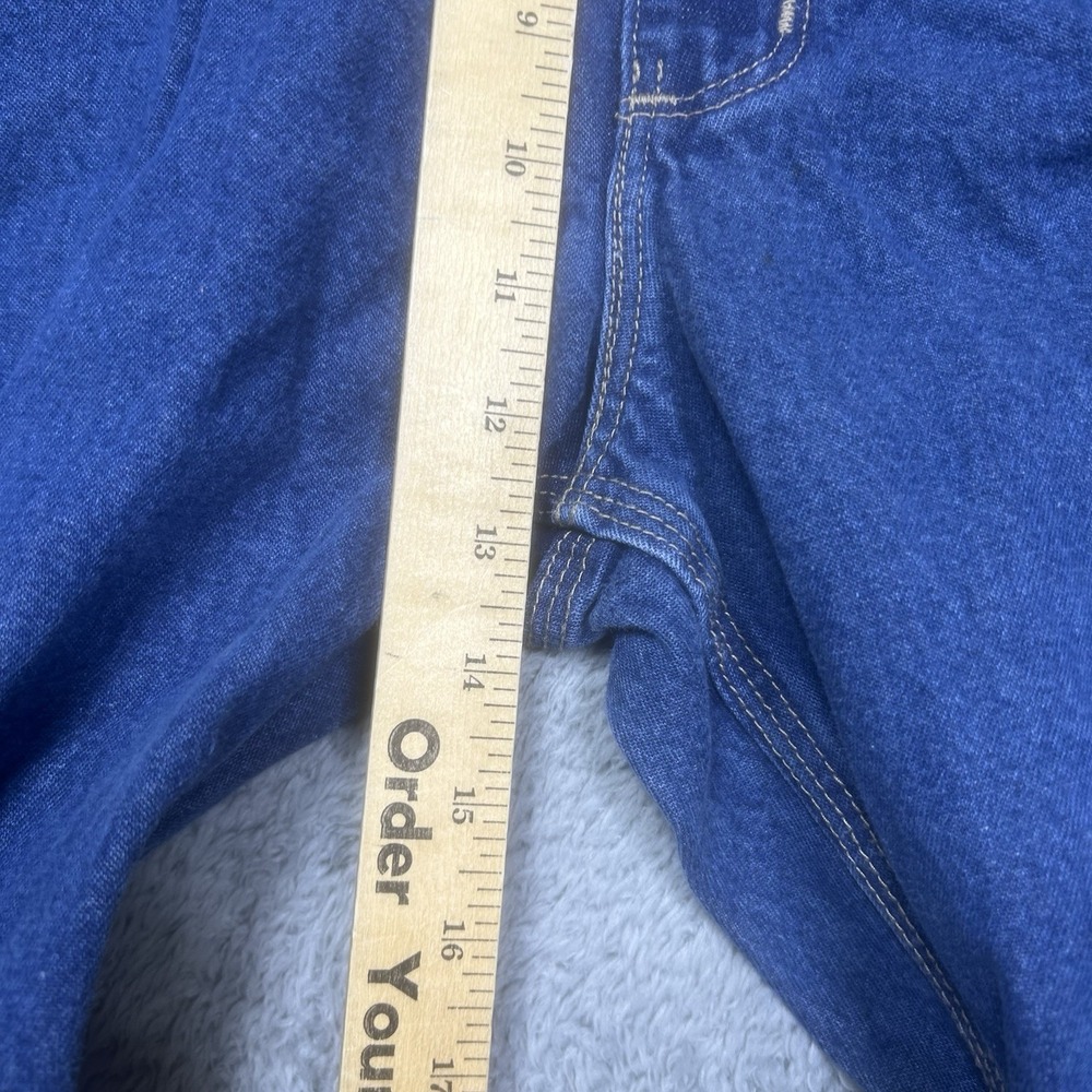 Carhartt FR Jeans Men's 38x34 Dungaree Fit Blue Work Safety Visibility FRB13 - Picture 16 of 16